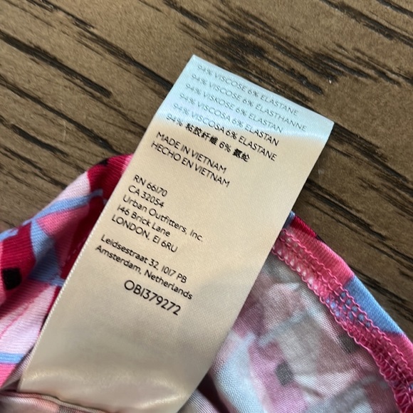 Free People Maxi Wrap Skirt Dress Purple Pink Geometric Patterned XS/S NWT - Picture 9 of 9